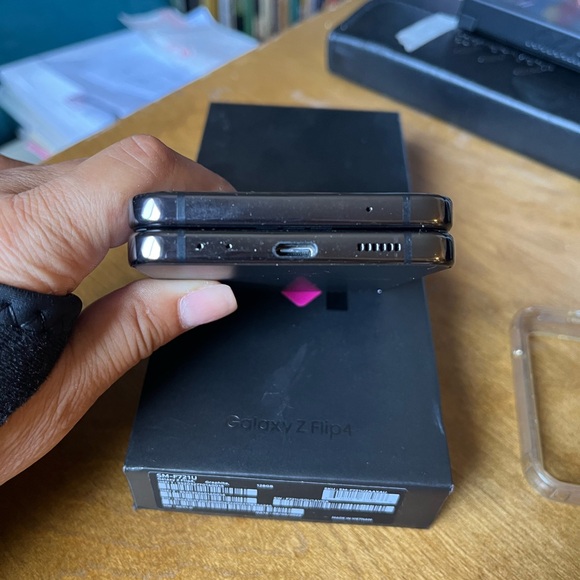 Gently used Samsung flip 4 w 2cases - Picture 4 of 7